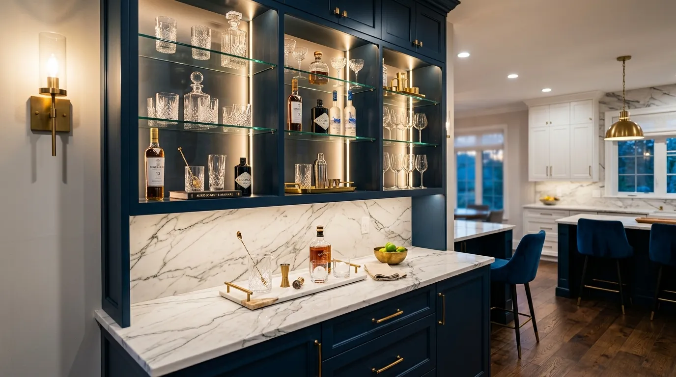 Velvet Blue Bar Area