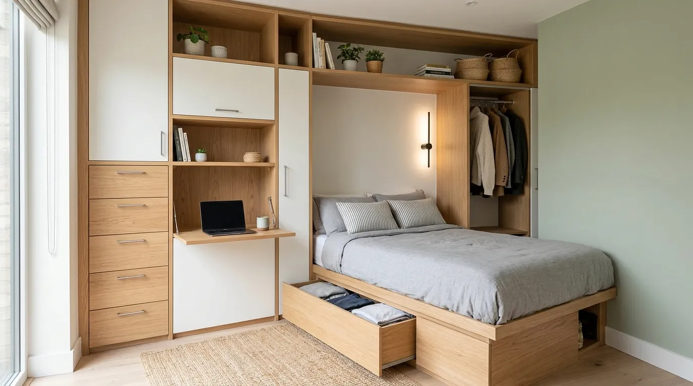 bedroom storage ideas for small spaces
