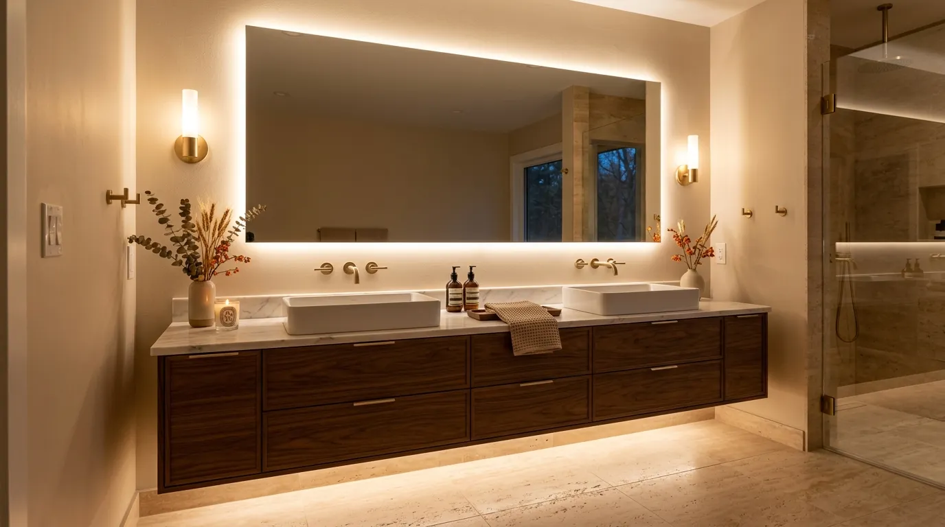 fall bathroom decor