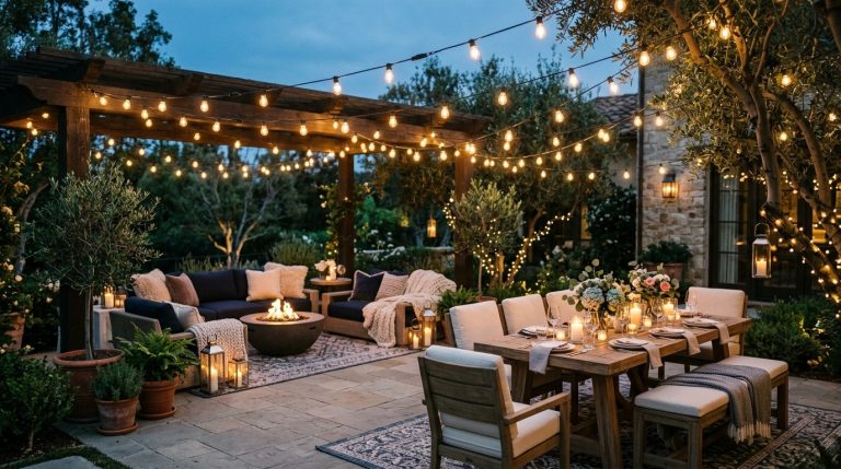patio string lights ideas