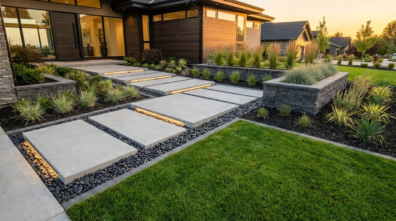 Floating Paver Walkway