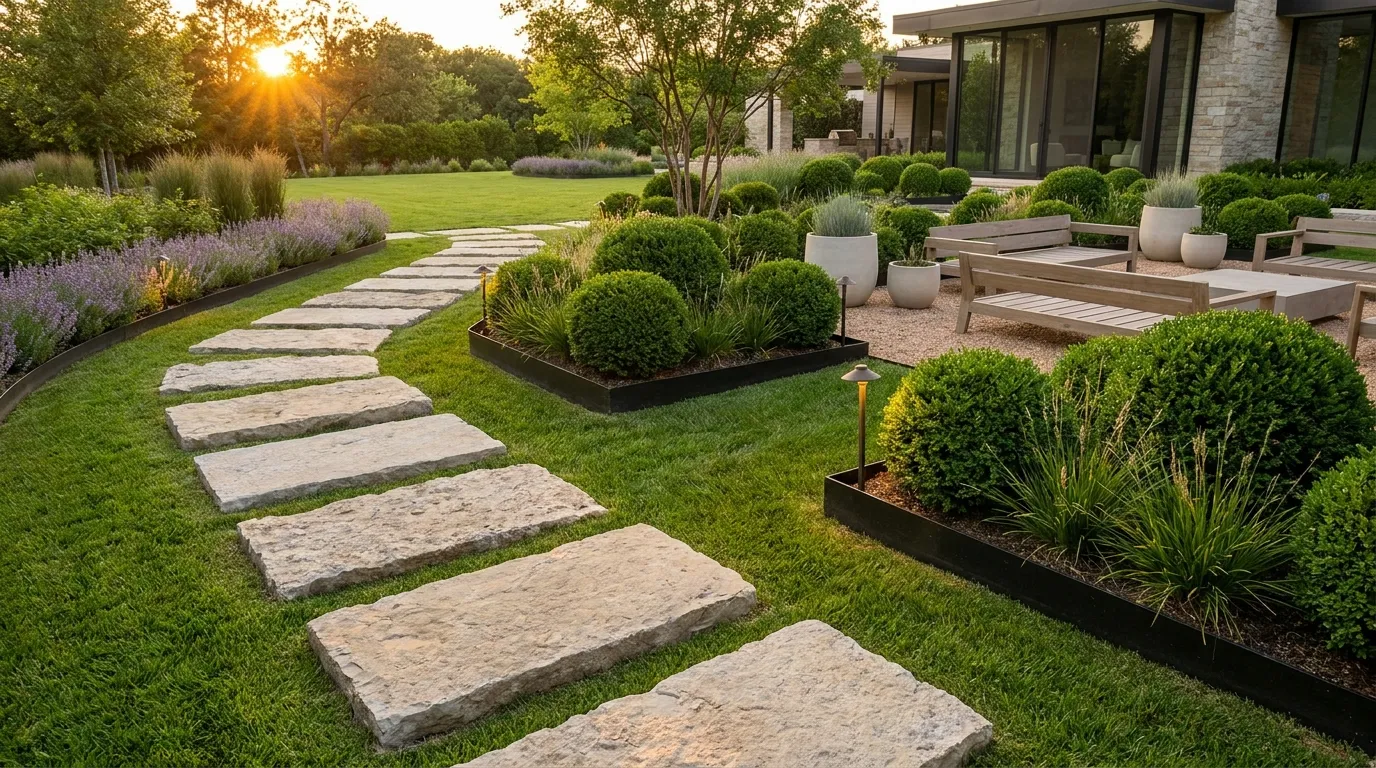 Floating Stone Pathways