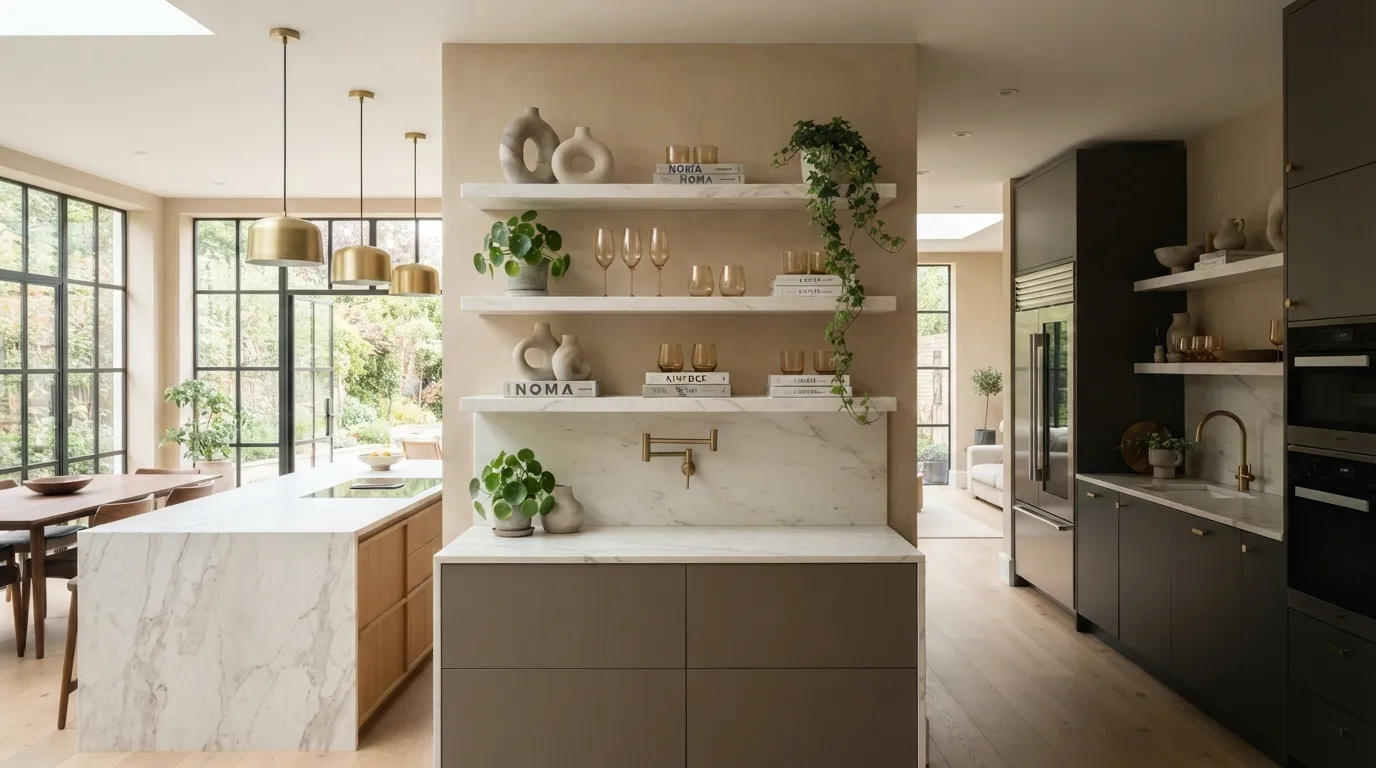 Marble Floating Shelves