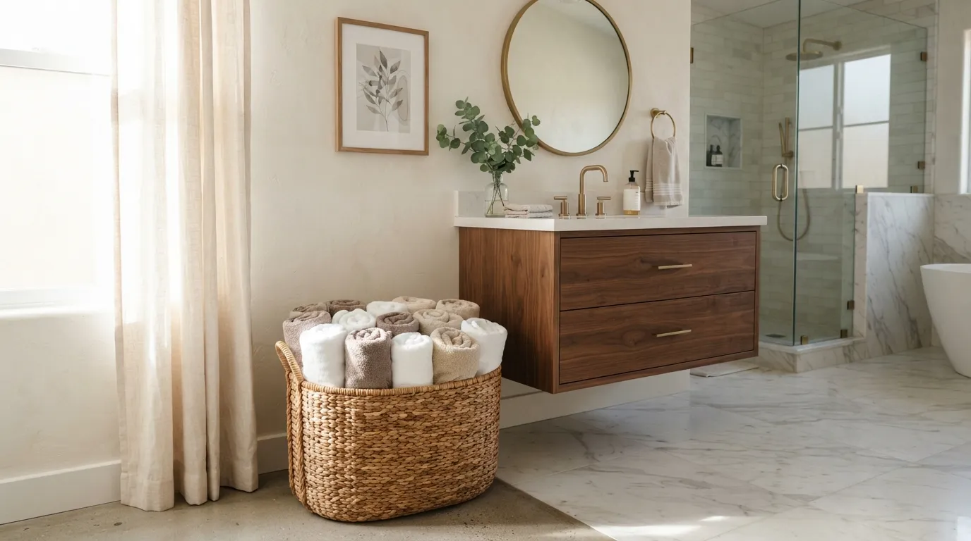 Rolled Basket Display