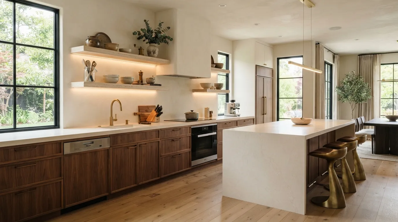 Floating Stone Shelves