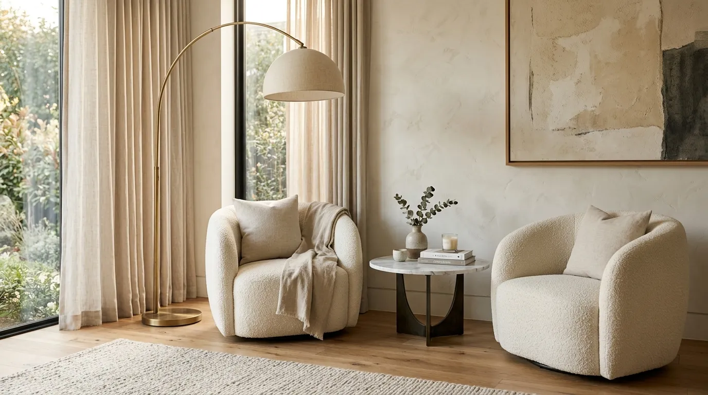 Bouclé Accent Chairs