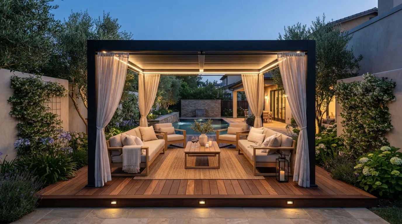 Modern Pergola Corner