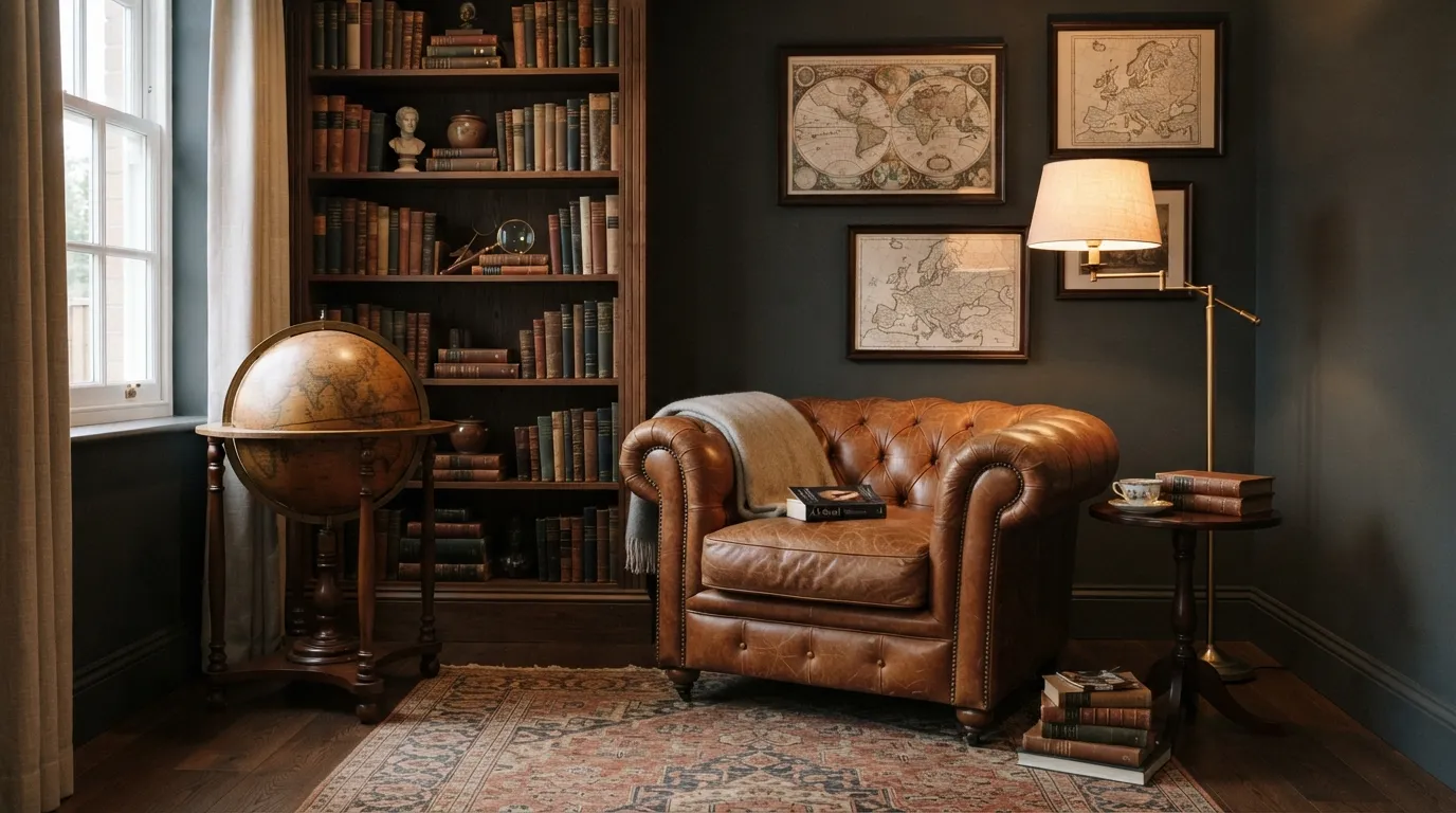 Antique Globe Corner