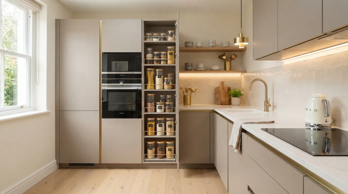 Concealed Pull-Out Pantry