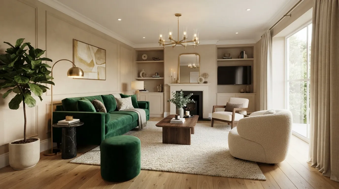 Emerald Velvet Accent