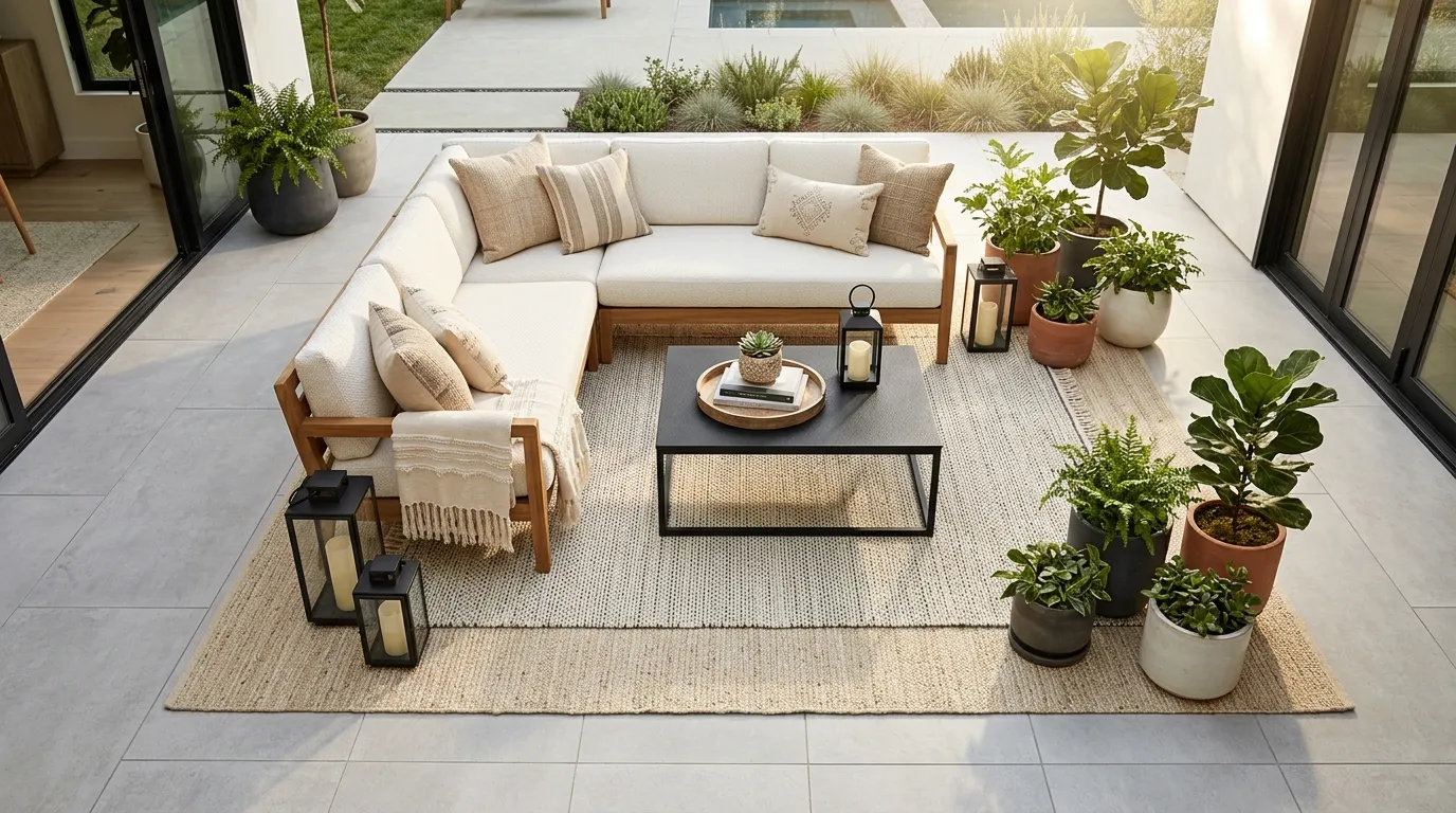 Layered Outdoor Rugs