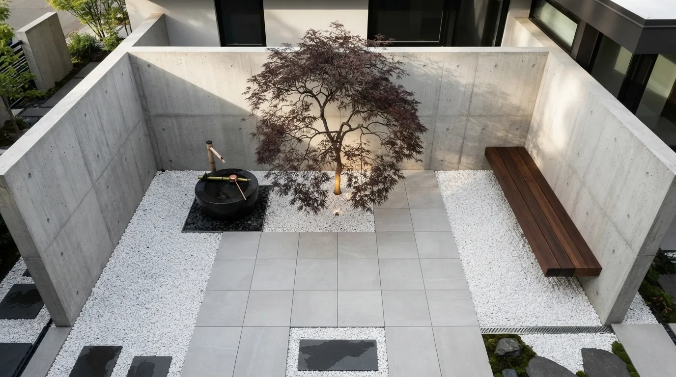 Modern Zen Courtyard
