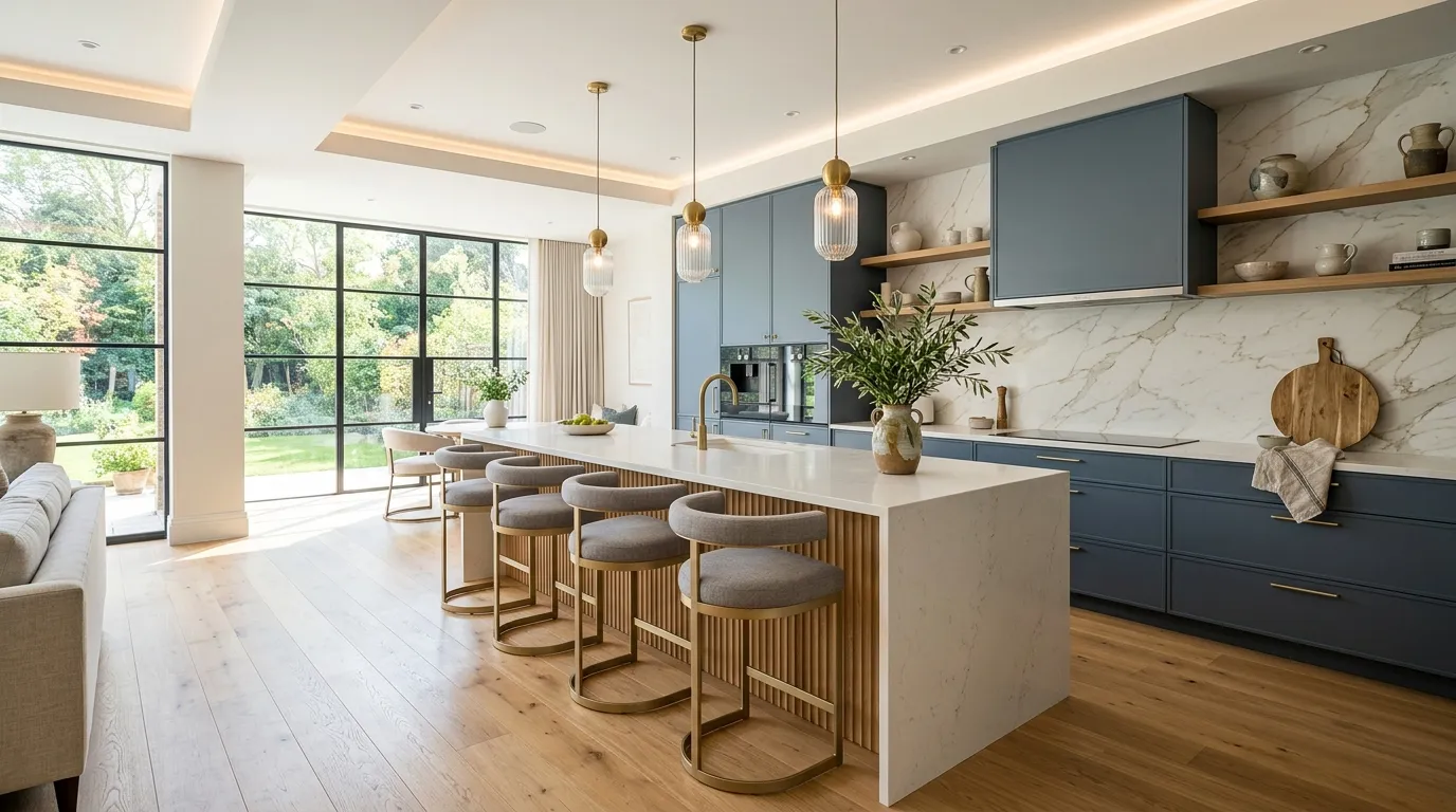 Smoky Blue Elegance
