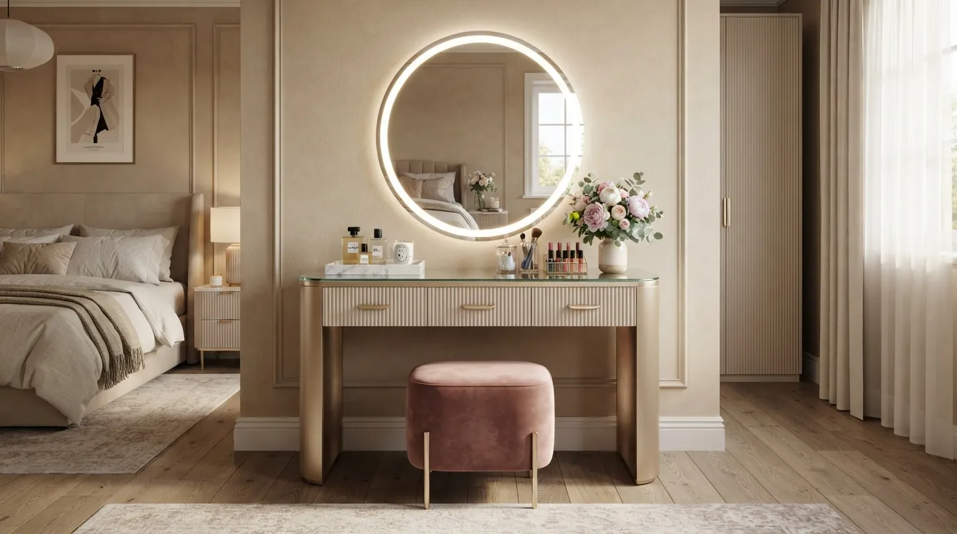 Glass Display Vanity
