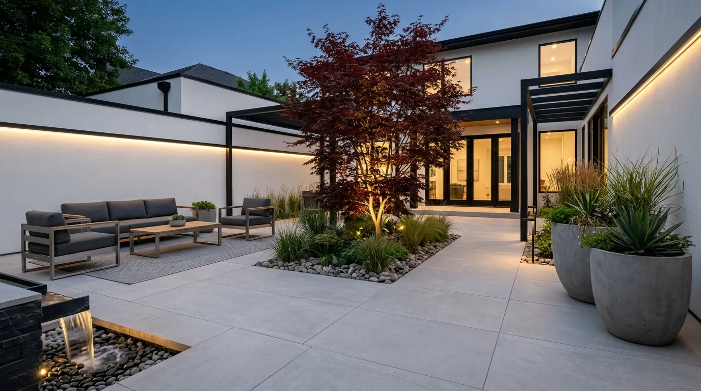 Minimalist Courtyard Oasis