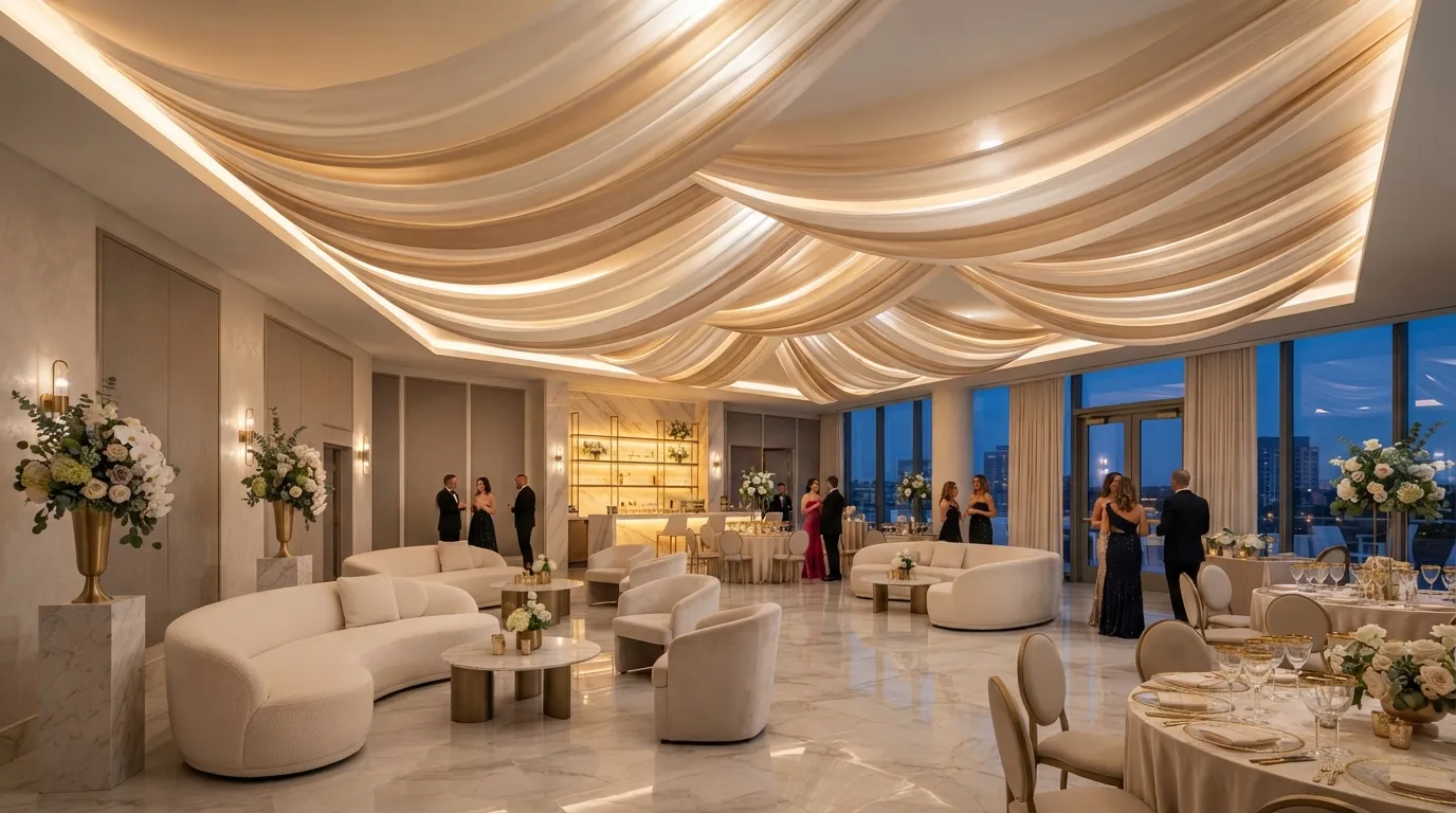 Ribbon Ceiling Waves