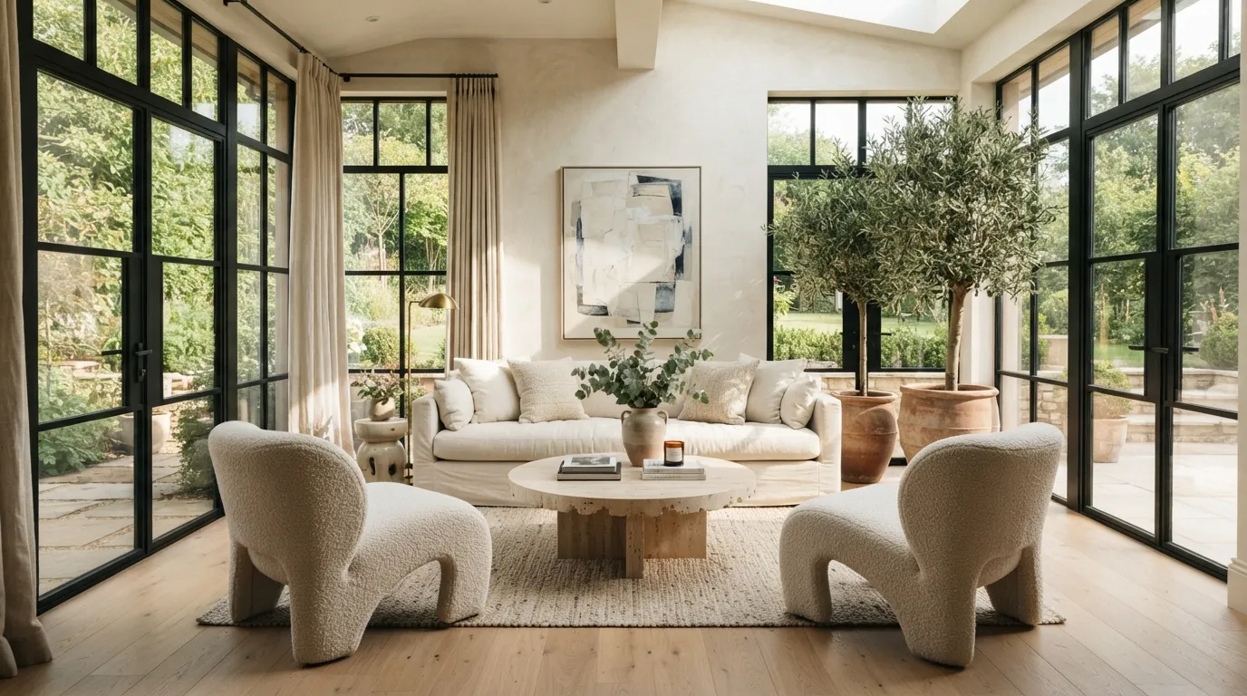 Sculptural Accent Chairs