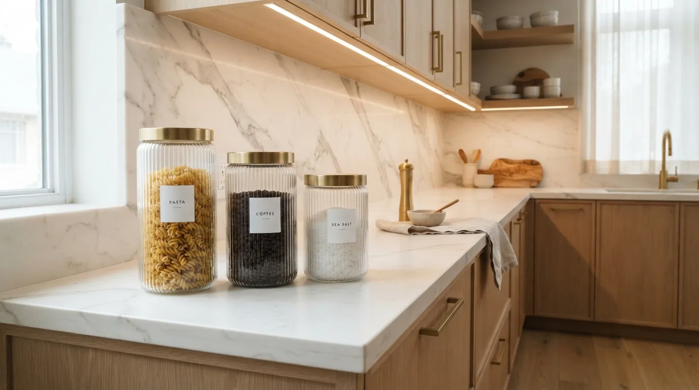 Glass Canister Display
