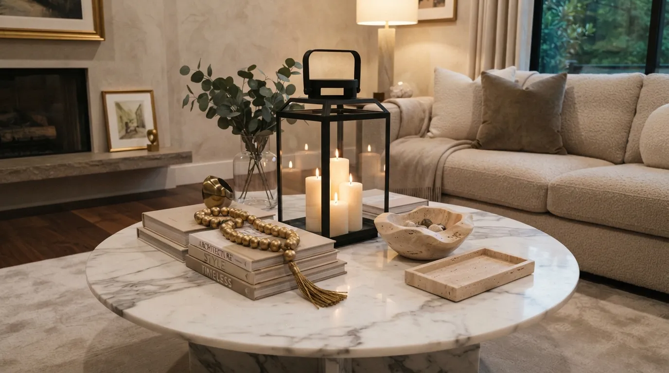 Marble Candle Styling