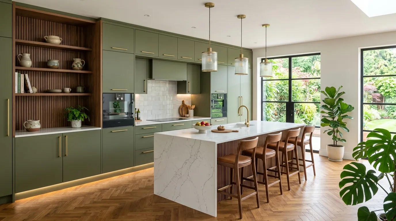Matte Olive Elegance