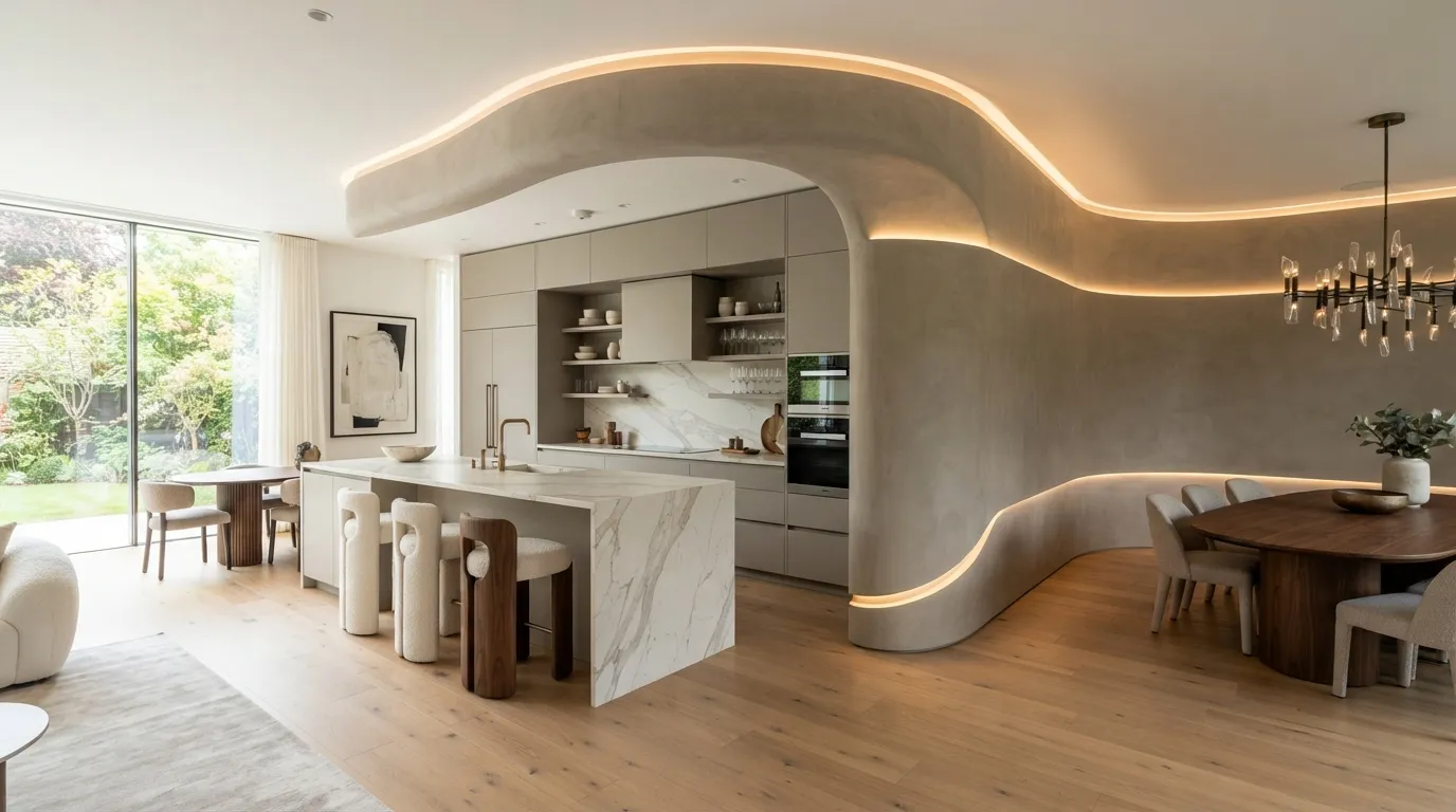 Curved LED Wall Feature
