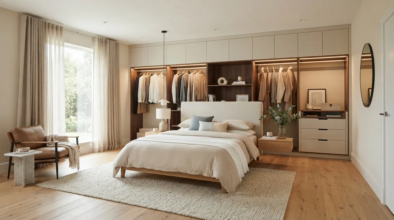 Multi-Function Wardrobe Wall