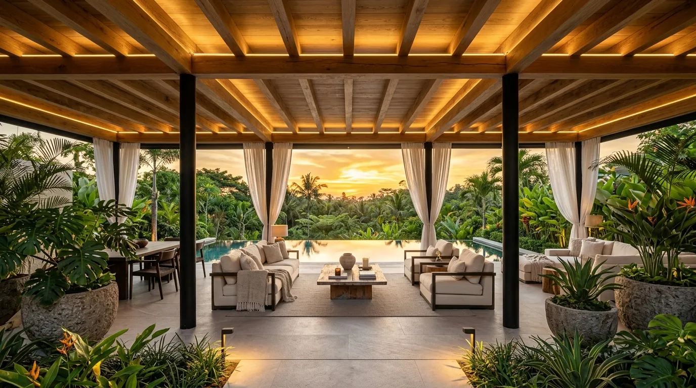 Resort-Style Garden Pavilion