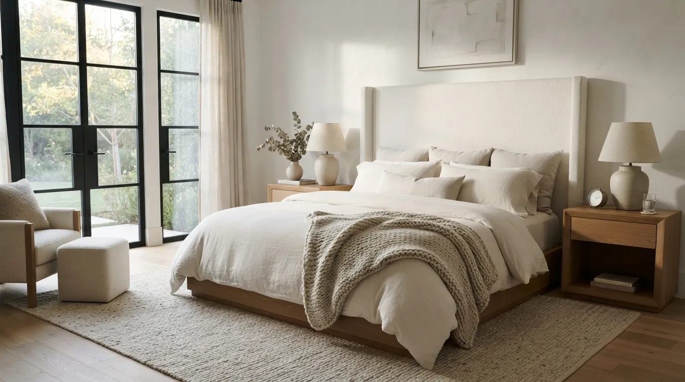 Layered Linen Bedding
