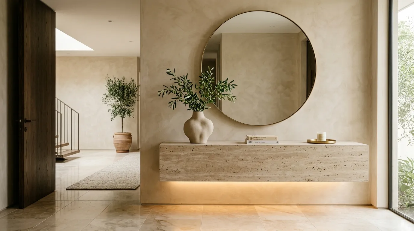 Floating Stone Console