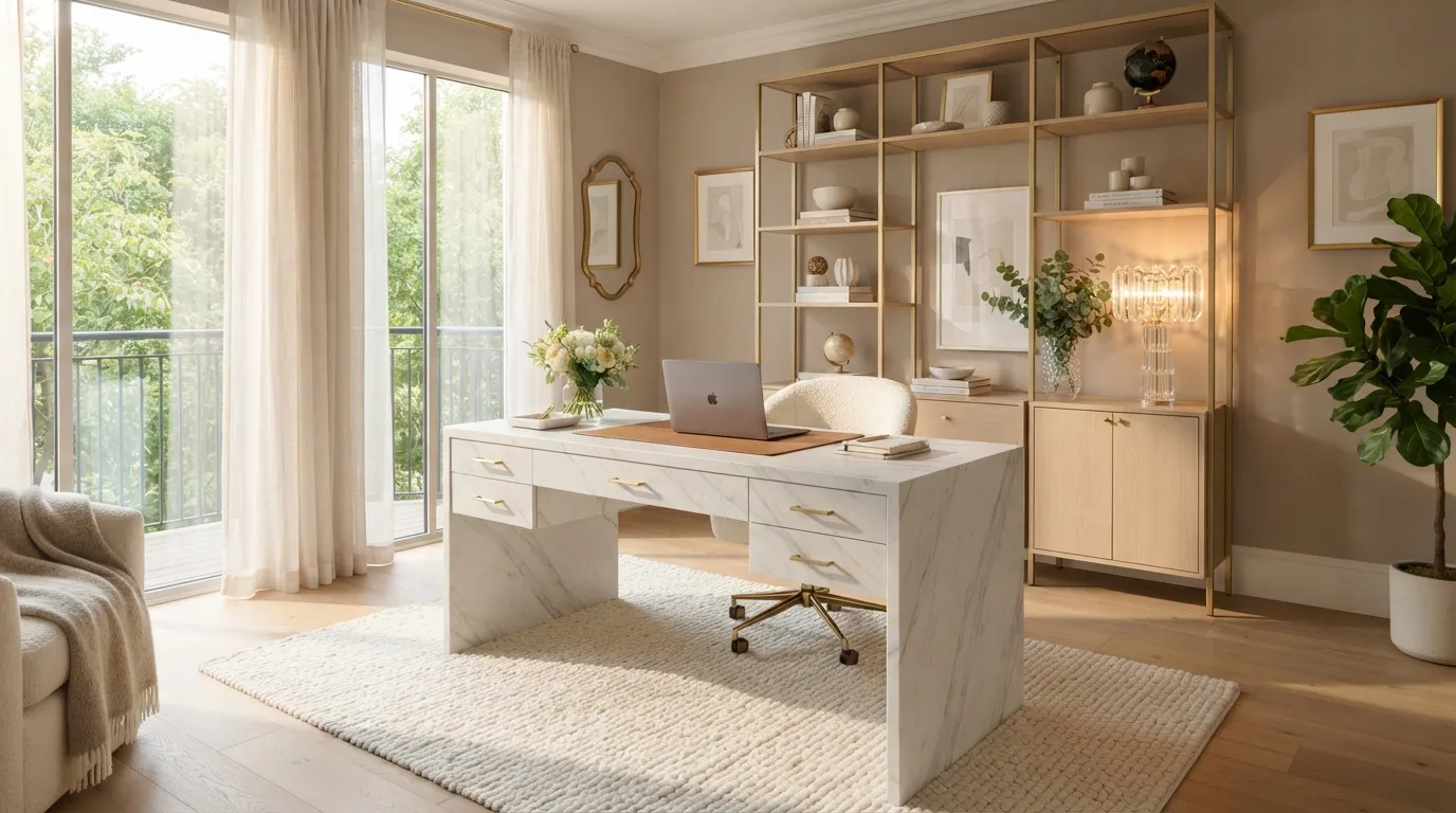 Marble Statement Desk