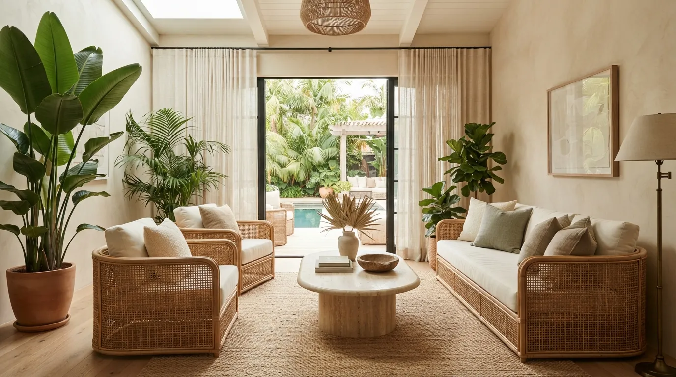 Organic Rattan Lounge
