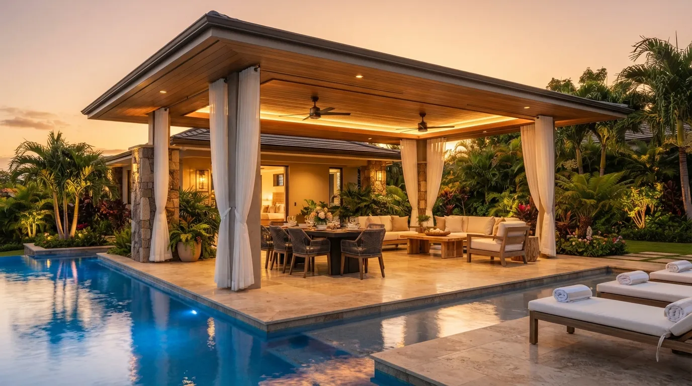 Resort-Style Pool Pavilion