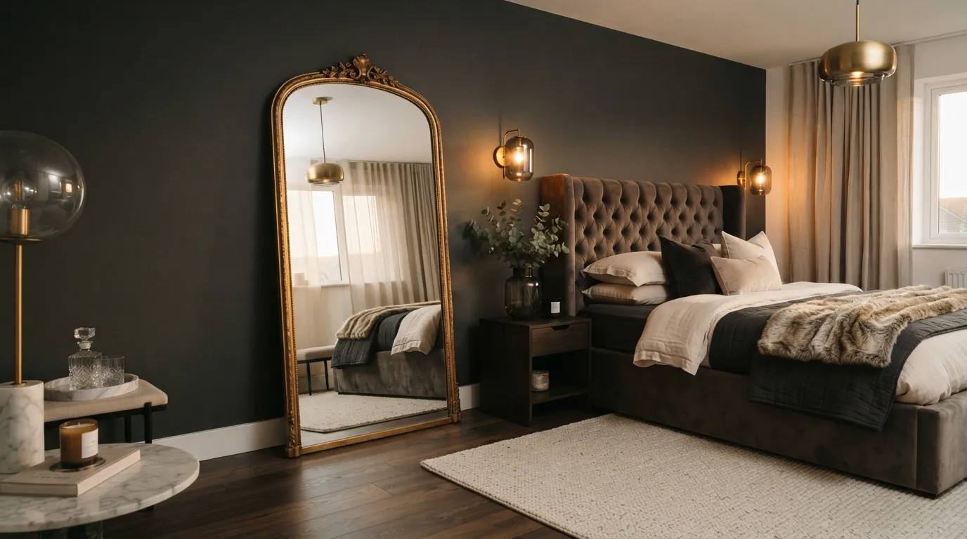 Arched Gold Mirror