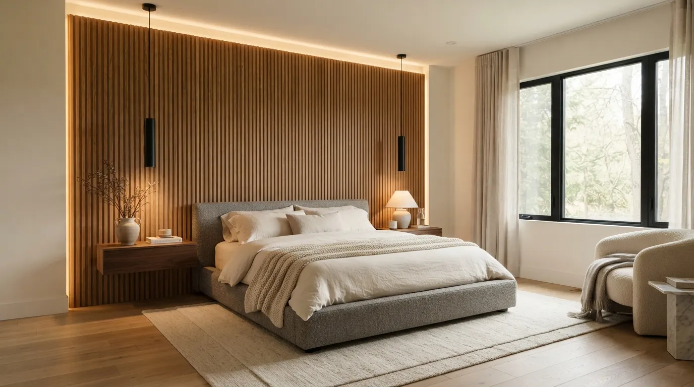 Fluted Wood Accent