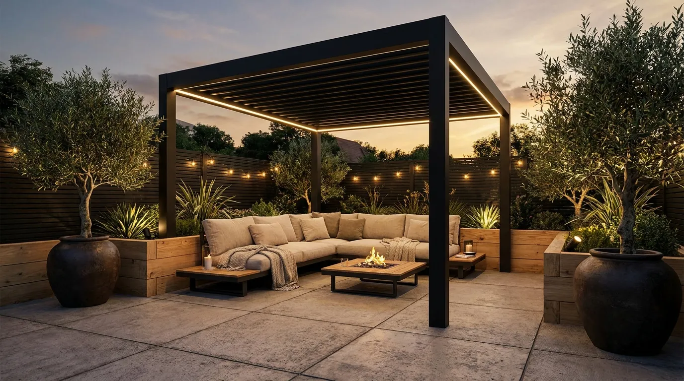 Contemporary Pergola Lounge