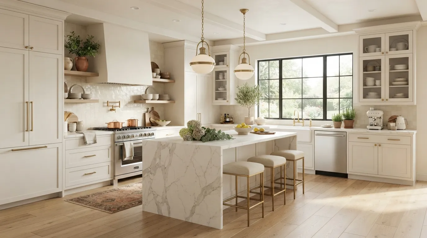 Warm White Kitchen
