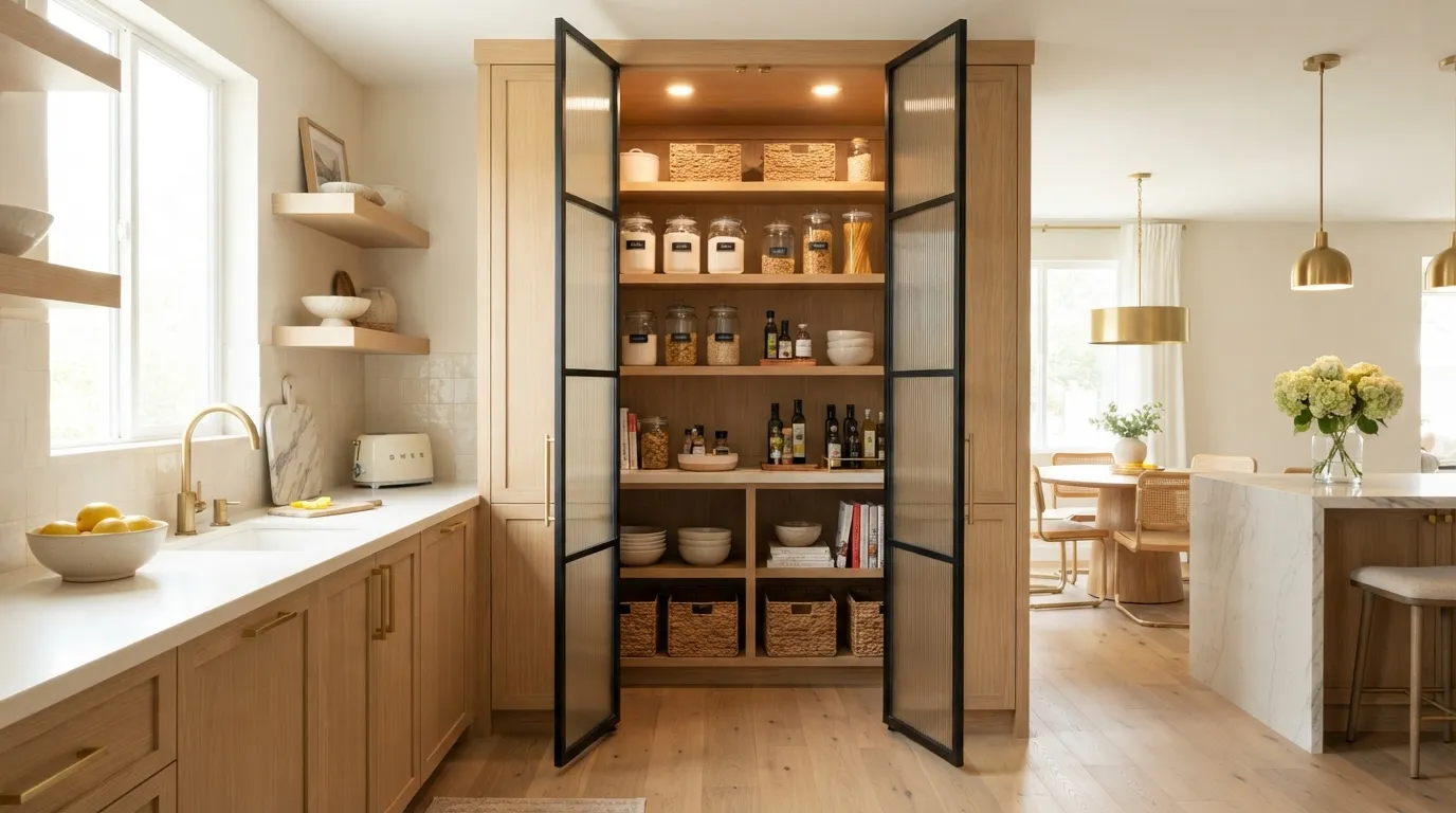 Glass Pantry Doors