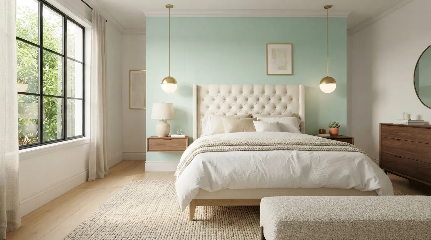 Mint Accent Wall