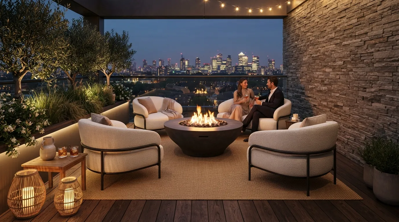 Sculptural Fire Table