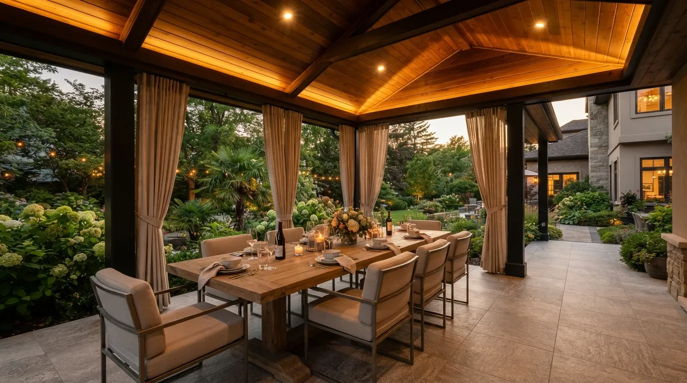 Covered Dining Terrace