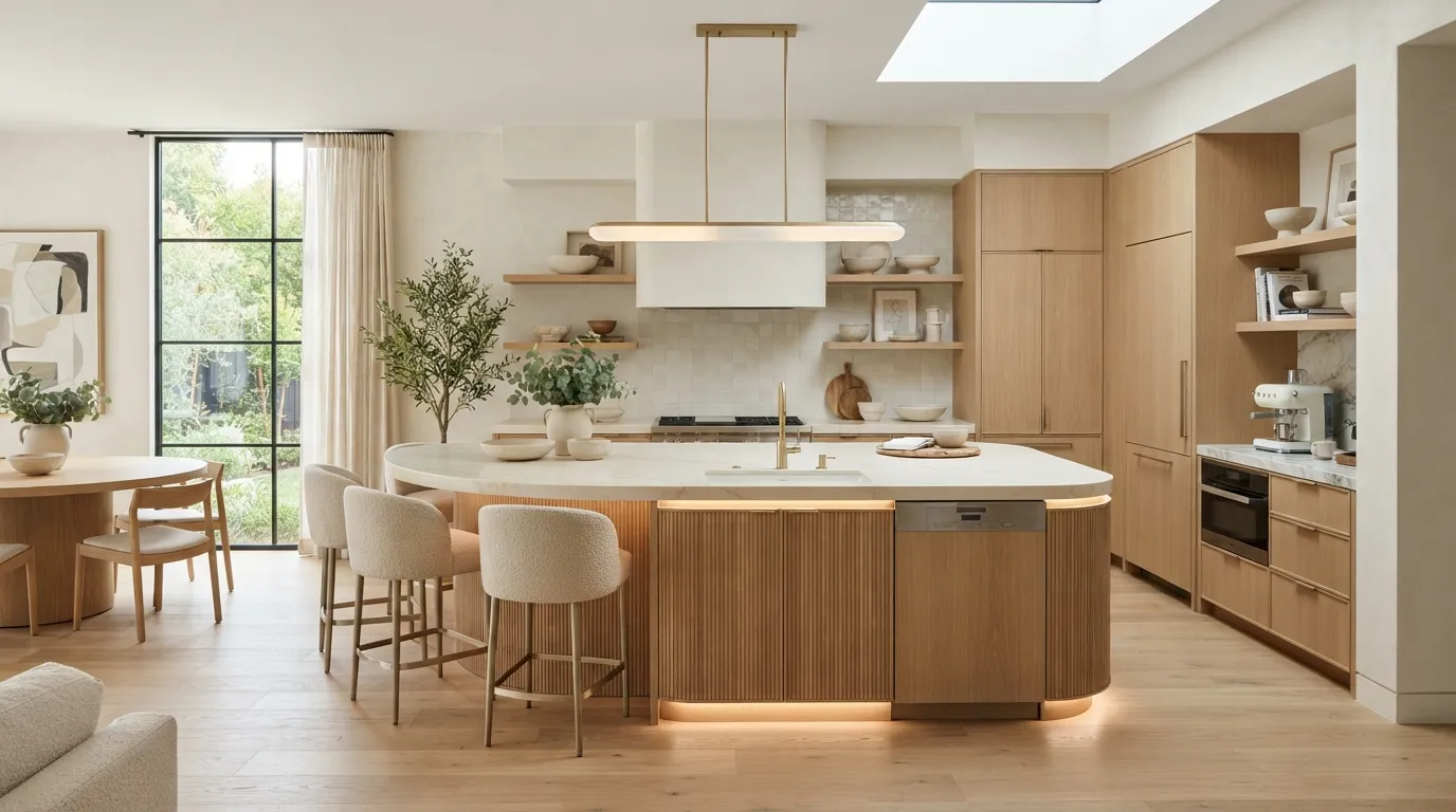 Curved Peninsula Design