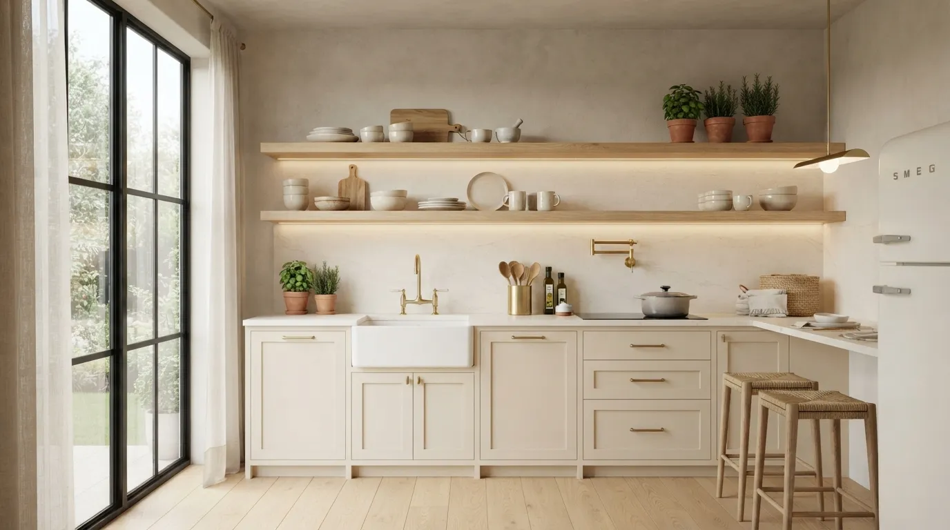 Floating Open Shelves