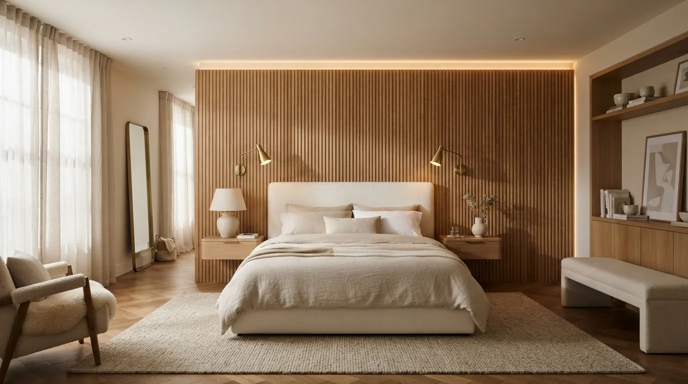 Fluted Wood Feature