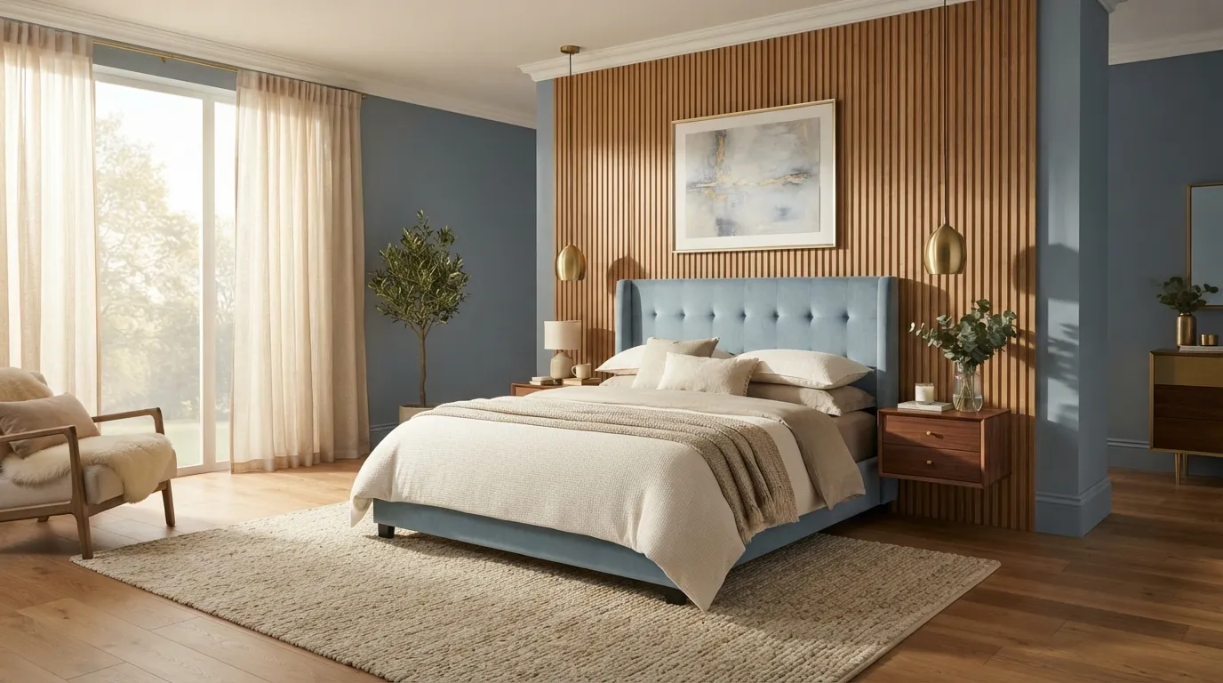 Fluted Wood Wall