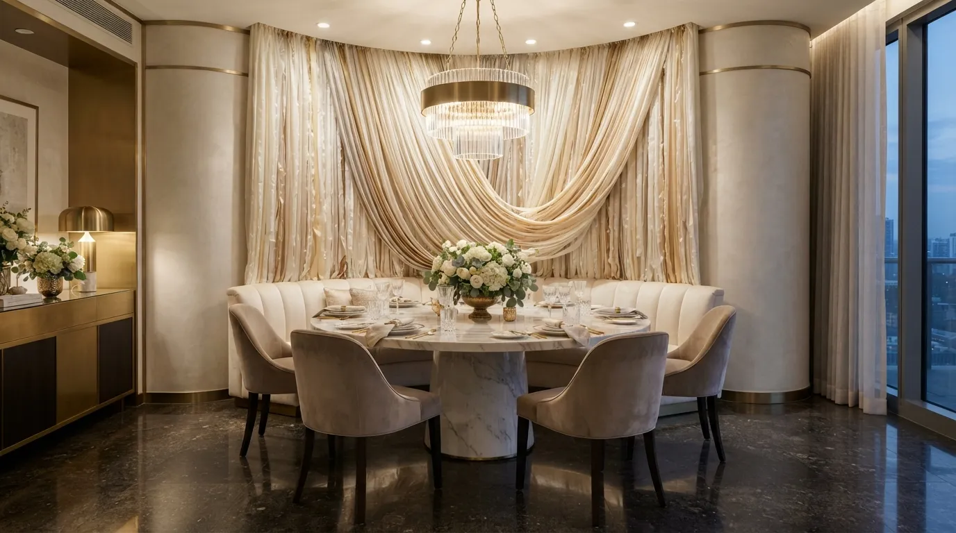 Elegant Dining Backdrop