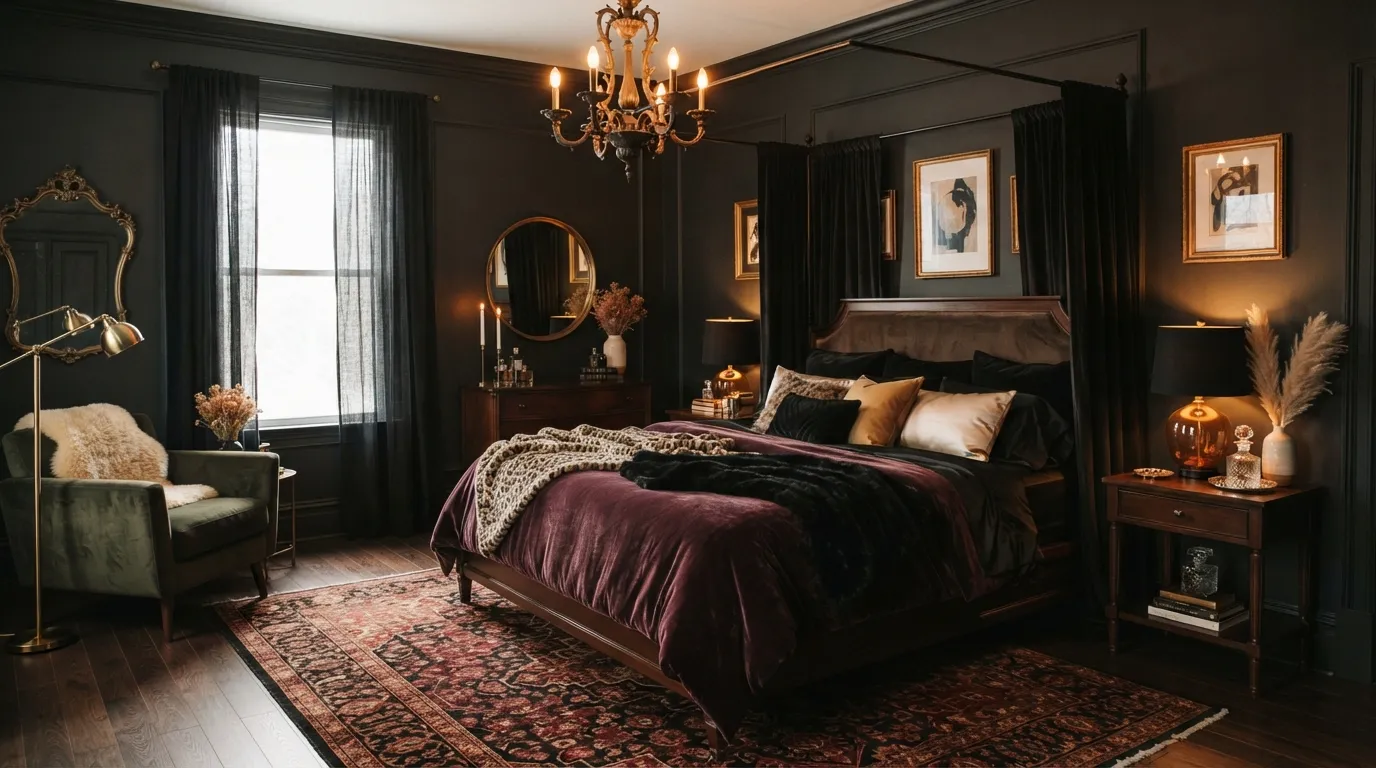 Dark Feminine Bedroom