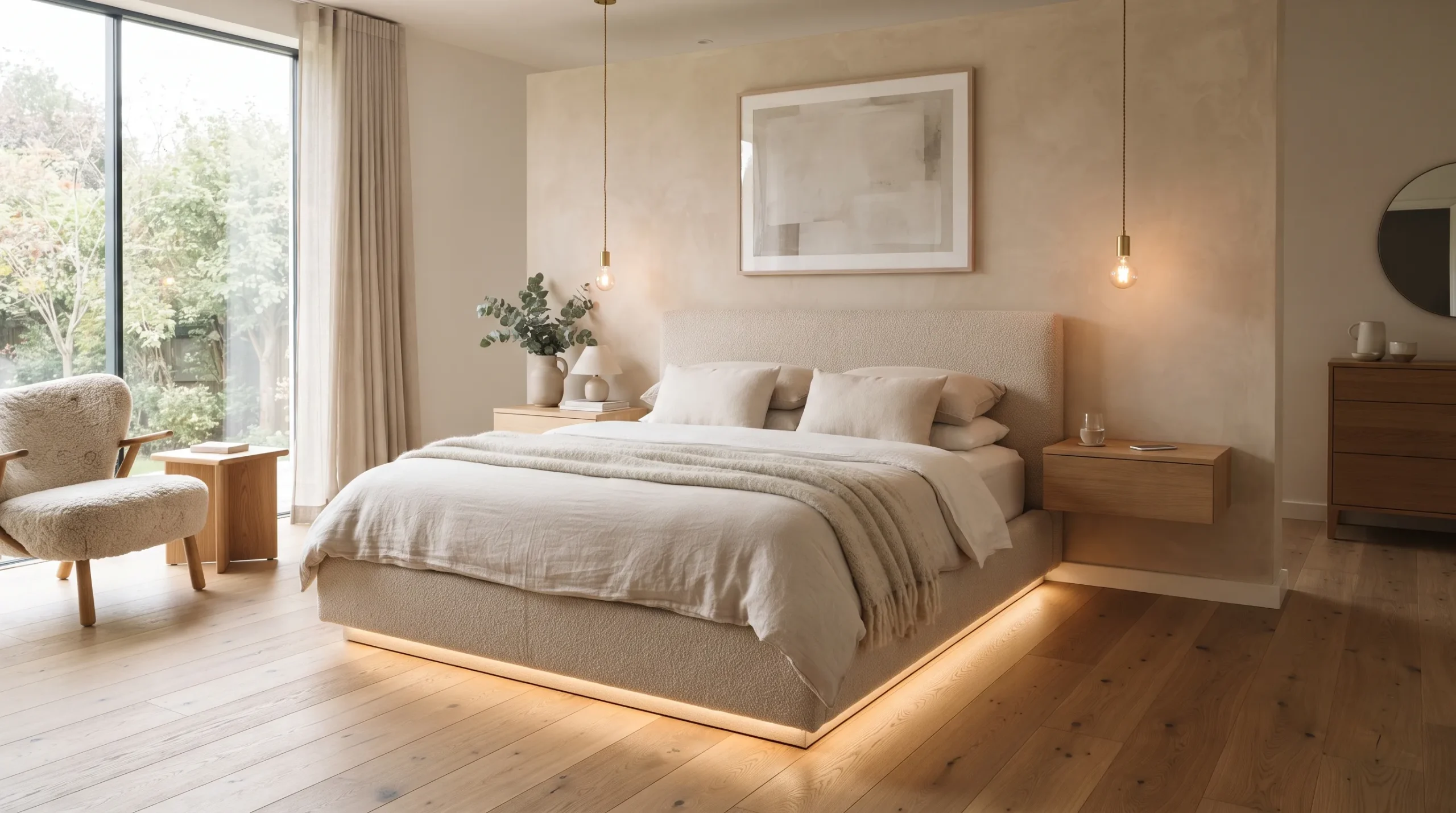 architectural digest bedroom Floating Nightstands