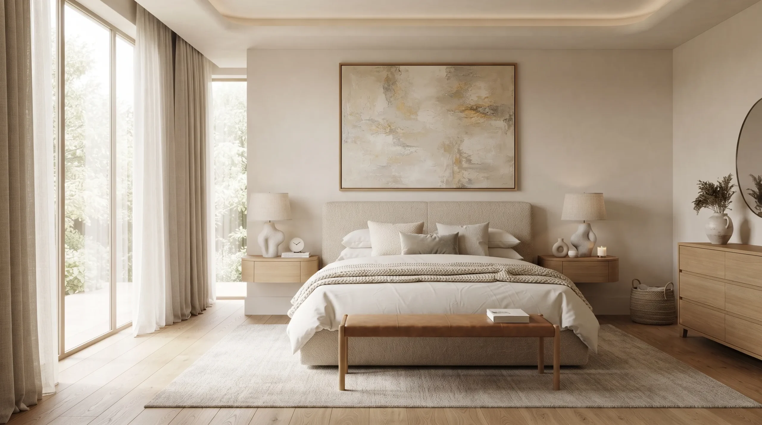 architectural digest bedroom Oversized Artwork