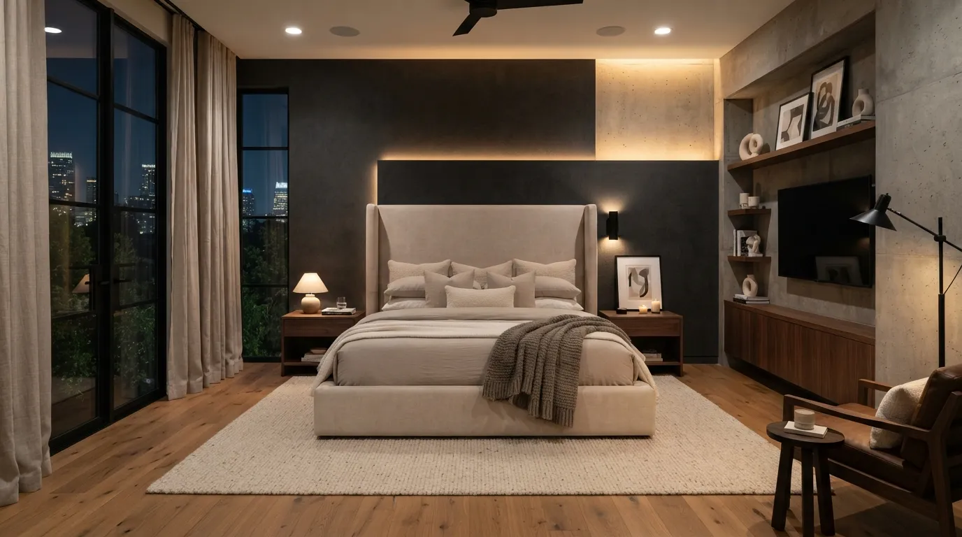 bedroom-color-palettes-charcoal-contrast