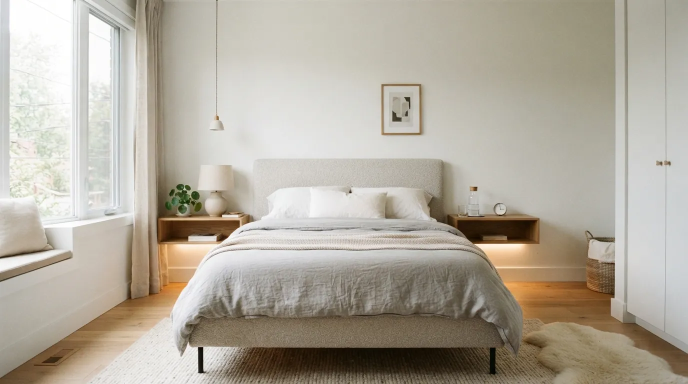 bedroom ideas in small spaces Floating Nightstands